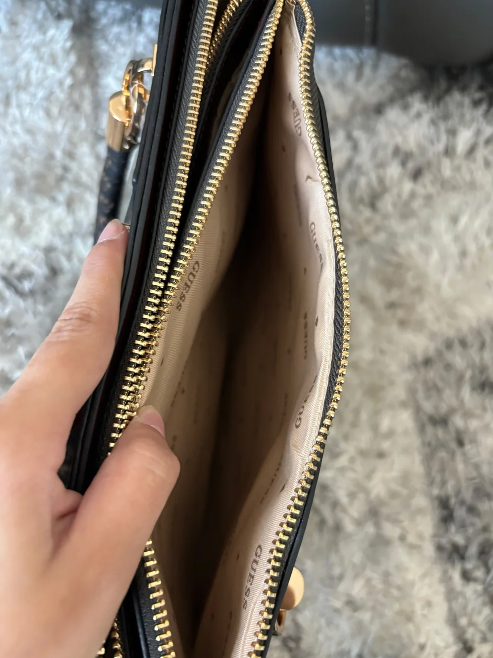 Brown Monogram Satchel Handbag